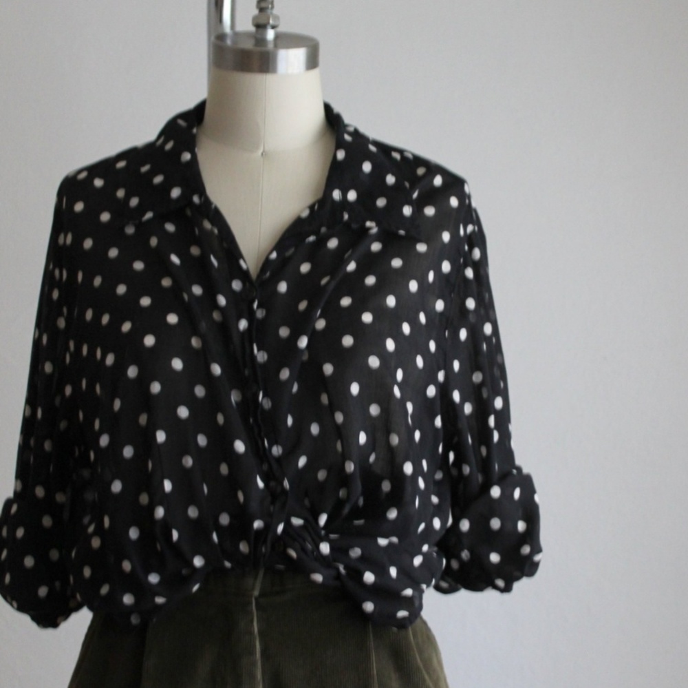 Vintage Polka Dot Top
